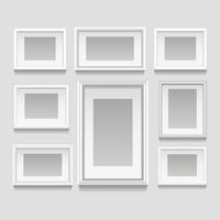 White Frames Set vector