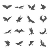 Eagle Icons Set vector