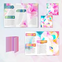 Multicolored brochure template