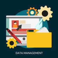 Data Management Conceptual illustration Design vector