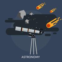 Astronomía Conceptual Ilustración Diseño vector