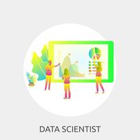 Data Scientist Conceptual illustration Design vector