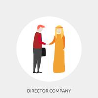 Director Company Conceptual illustration Design vector