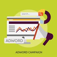 Adword Campaign Conceptual illustration Design vector