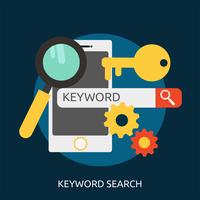 Keyword Search Conceptual illustration Design vector