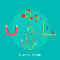 Physics Lesson Conceptual illustration Design vector