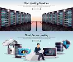 Datacenter Banner Set vector