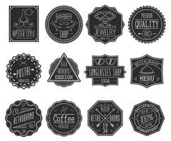 Retro Labels Set vector