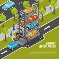 Car Parking Poster vector