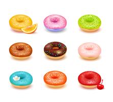 Donuts Assortment Set vector