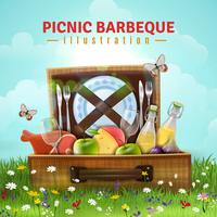 Picnic Barbecue Illustration vector