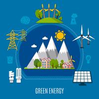 Green Energy Composition vector