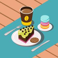 Sweet Breakfast Composition  vector