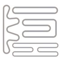 Simple Race Track Shape Set vector