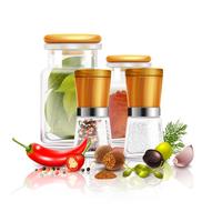 Spices 3D Composition vector