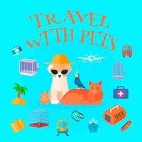 Travel With Pets Background vector