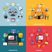 Business Workflow Design Concept vector