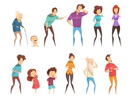 Laugh People Icon Set vector