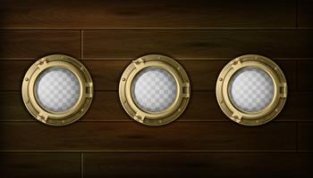 Ship Portholes Set vector