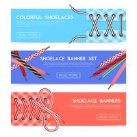 Lace Shoes Banners vector