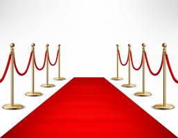 Alfombra roja celebridades evento formal banner vector