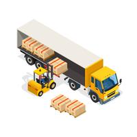Logistic Isometric Design Composition vector