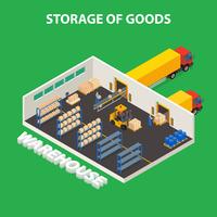 Storage Of Goods Design Concept  vector