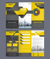  Company Report Flyer Templates vector