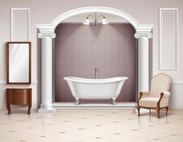 Bathroom Interior Realistic Design vector