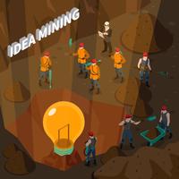 Idea Mining Isometric Concept vector