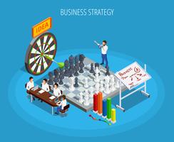 Business Planning Isometric Template