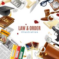Law And Order Frame Composition Poster 