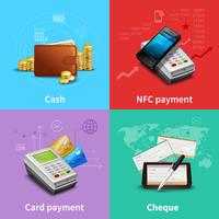 Payment Realistic Set vector