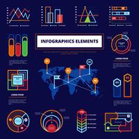 Infographic Elements Poster vector