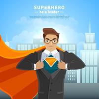 Super Hero Businessman Concept vector