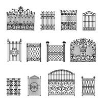 Decorative Fences Set vector