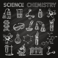 Science And Chemistry Icons Set  vector