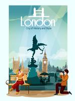 Cartel de londres ilustración vector