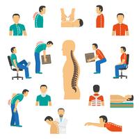 Diagnosis And Treatment Spine Diseases vector