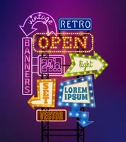 Retro Signboard Illustration  vector