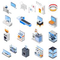 Electronics Supermarket Icon Set vector