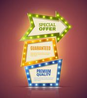 Set de Banners Premium Light vector