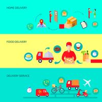 Delivery Banner Set vector