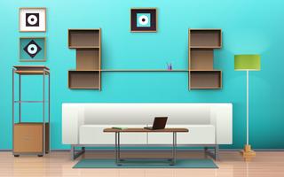 Living Room Isometric Design   vector