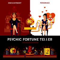 Psychic Fortune Teller Concept vector