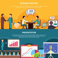 Business Events Banners Set vector