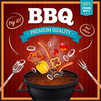 Barbecue Realistic Poster vector
