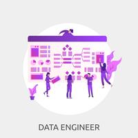 Data Engineer Conceptual illustration Design vector