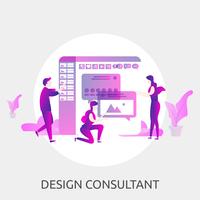 Consultor de diseño Conceptual ilustración Diseño vector