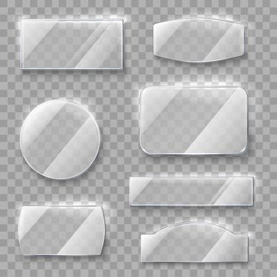 Transparent Glass Plates